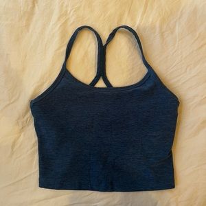 Blue workout tank